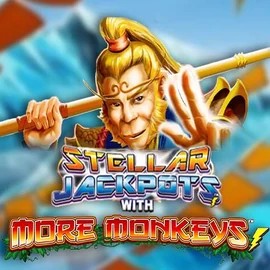 Official Jackpots logo: Stellar Jackpots with More Monkeys by Lightning Box Game at Big Casino
